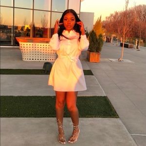 White long sleeve dress